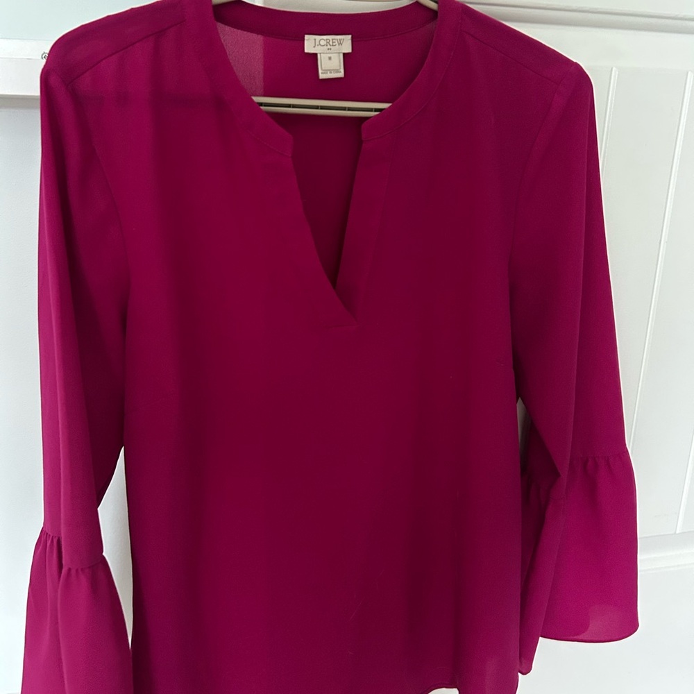 J. Crew Women's Fuchsia Blouse